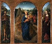 Hans Memling, Triptych of the Rest on the Flight into Egypt.